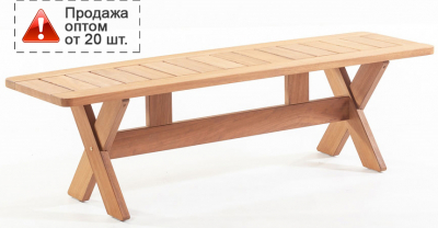 Скамейка деревянная WArt Focus Bench 160 ироко Фото 1