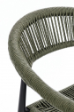 Кресло плетеное барное Garden Relax Jandia алюминий, роуп антрацит, зеленый Фото 10