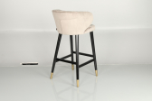Кресло барное с обивкой Caris Hurk граб, металл, ткань Фото 11
