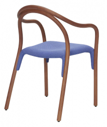 Кресло деревянное с обивкой-thumbs-Фото1