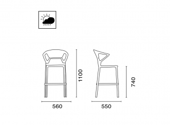 Кресло пластиковое барное-thumbs-Фото3