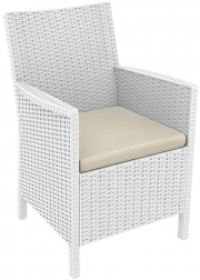 Кресло пластиковое плетеное с подушкой-thumbs-Фото1