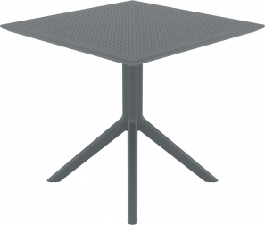 Стол пластиковый Sky Table 80, темно-серый, 800х800х740 мм