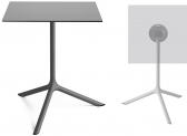 Стол ламинированный обеденный складной Scab Design Tripe Maxi Folding сталь, компакт-ламинат HPL антрацит, светло-серый Фото 1