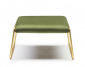 Пуф с обивкой Scab Design Lisa Lounge Pouf сталь, вельвет сатинированная латунь, зеленый Фото 4