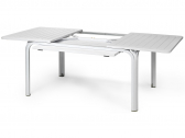 Стол пластиковый раздвижной Nardi Alloro 140 Extensible алюминий, пластик белый Фото 3