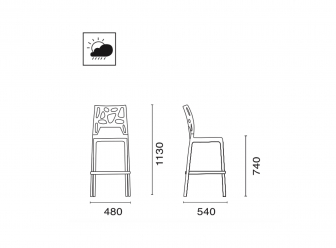 Стул пластиковый барный-thumbs-Фото3