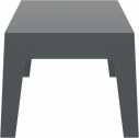 Столик пластиковый журнальный Siesta Contract Box Table полипропилен темно-серый Фото 7