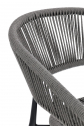 Кресло металлическое плетеное Garden Relax Algaida алюминий, роуп антрацит, серый Фото 7