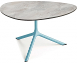 Столик ламинированный кофейный Scab Design Tripe Maxi сталь, компакт-ламинат HPL голубой, каменный Фото 1