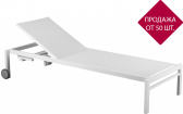 Шезлонг-лежак металлический Balliu Olimpia S алюминий, текстилен Фото 1