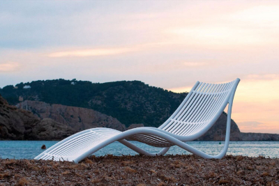 Лежак пластиковый Vondom Ibiza Basic полипропилен, стекловолокно белый Фото 14