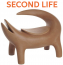 Стул из биопластика SLIDE Kroko Second Life биополиэтилен земля Саванны Фото 1