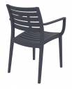 Кресло пластиковое Siesta Contract Artemis стеклопластик темно-серый Фото 14