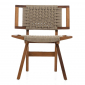 Стул деревянный плетеный WArt Berlin ироко, роуп Фото 4