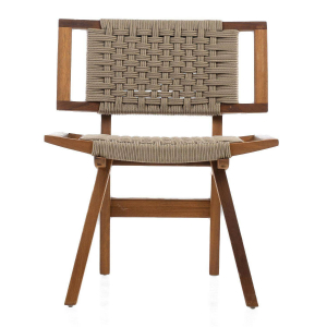 Стул деревянный плетеный WArt Berlin ироко, роуп Фото 4