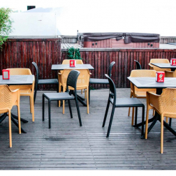Стул пластиковый Bora Bistrot, антрацит