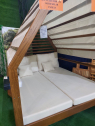 Шатер деревянный с лежаками Tagliamento Loca ироко, ткань Фото 8