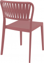 Стул пластиковый Siesta Contract Portofino стеклопластик, полипропилен марсала Фото 7