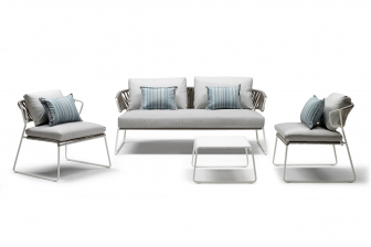 Диван плетеный с подушками Lisa Sofa Filo