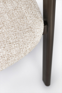 Кресло металлическое с обивкой Garden Relax Giuditta сталь, полиэстер бронзовый, песочный Фото 8