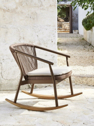 Кресло-качалка плетеное с подушкой-thumbs-Фото1