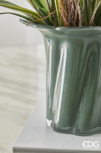 Ваза Цветение EDG Vase стекло зеленый Фото 3