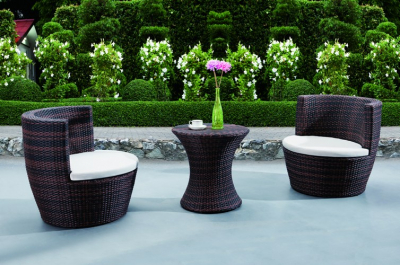 Комплект плетеной мебели JOYGARDEN Polo алюминий, искусственный ротанг коричневый Фото 6