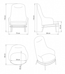 Кресло мягкое с высокой спинкой-thumbs-Фото3