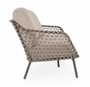 Диван двухместный плетеный с подушками Garden Relax Ivissa сталь, роуп, олефин антрацит Фото 4