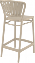 Стул пластиковый полубарный Siesta Contract Portofino стеклопластик, полипропилен бежевый Фото 7