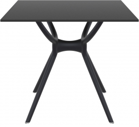 Стол пластиковый Air Table 80, черный, 800х800х740 мм