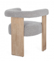 Кресло деревянное с обивкой Garden Relax Agape сосна, фанера, полиэстер натуральный, серый Фото 6