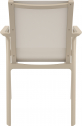 Кресло пластиковое Siesta Contract Pacific стеклопластик, текстилен бежевый Фото 7