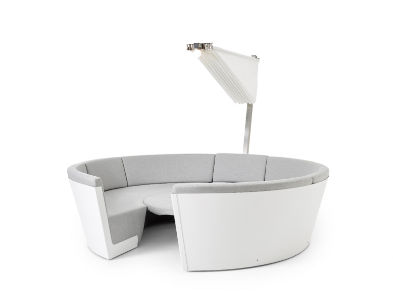 Зонт дизайнерский с подсветкой Ø3.3 м Kosmos Round + LED Light