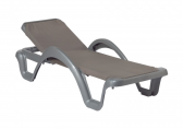 Шезлонг-лежак пластиковый Balliu Carmen Prestige полипропилен, текстилен Фото 10