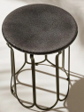 Табурет-столик металлический кофейный Ethimo Folia металл, камень Фото 1