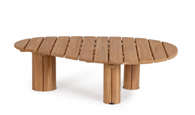 Столик деревянный кофейный Garden Relax Tamires тик натуральный Фото 9