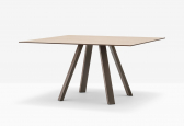 Стол ламинированный PEDRALI Arki-Table Compact сталь, алюминий, компакт-ламинат HPL коричневый, 4543 Фото 5