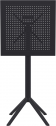 Стол пластиковый барный складной Siesta Contract Sky Folding Bar Table 60 сталь, пластик черный Фото 9