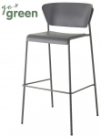 Стул пластиковый барный Lisa Technopolymer Go Green