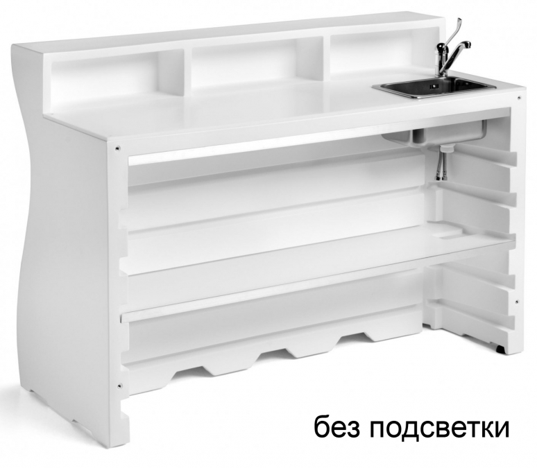 Стойка пластиковая барная с мойкой Bartolomeo