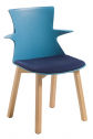 Стул пластиковый Gaber Tema BL бук, технополимер Фото 6