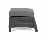Пуф плетеный с подушкой Garden Relax Britton алюминий, искусственный ротанг, олефин антрацит Фото 3