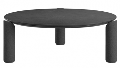 Столик кофейный каменный SNOC Lorvain Nightfall L песчаник, алюминий, камень черный Фото 1