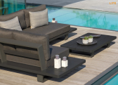 Комплект металлической мебели Life Outdoor Living Fitz Roy Aluminium Lounge алюминий, ткань черный, лава, базальт Фото 6