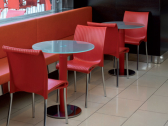 Стул пластиковый Nardi пластик, хромированная сталь красный Фото 3