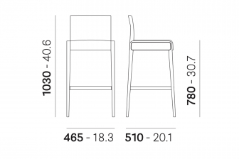 Стул деревянный барный с обивкой-thumbs-Фото3
