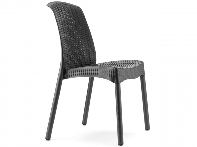 Стул пластиковый Scab Design Olimpia Trend алюминий, стеклопластик антрацит Фото 1