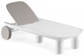 Лежак пластиковый PLUST Atene полиэтилен белый Фото 1
